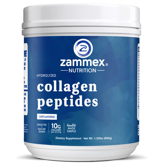 Zammex Hydrolyzed Collagen Peptides Powder 1.32lb Unflavoured