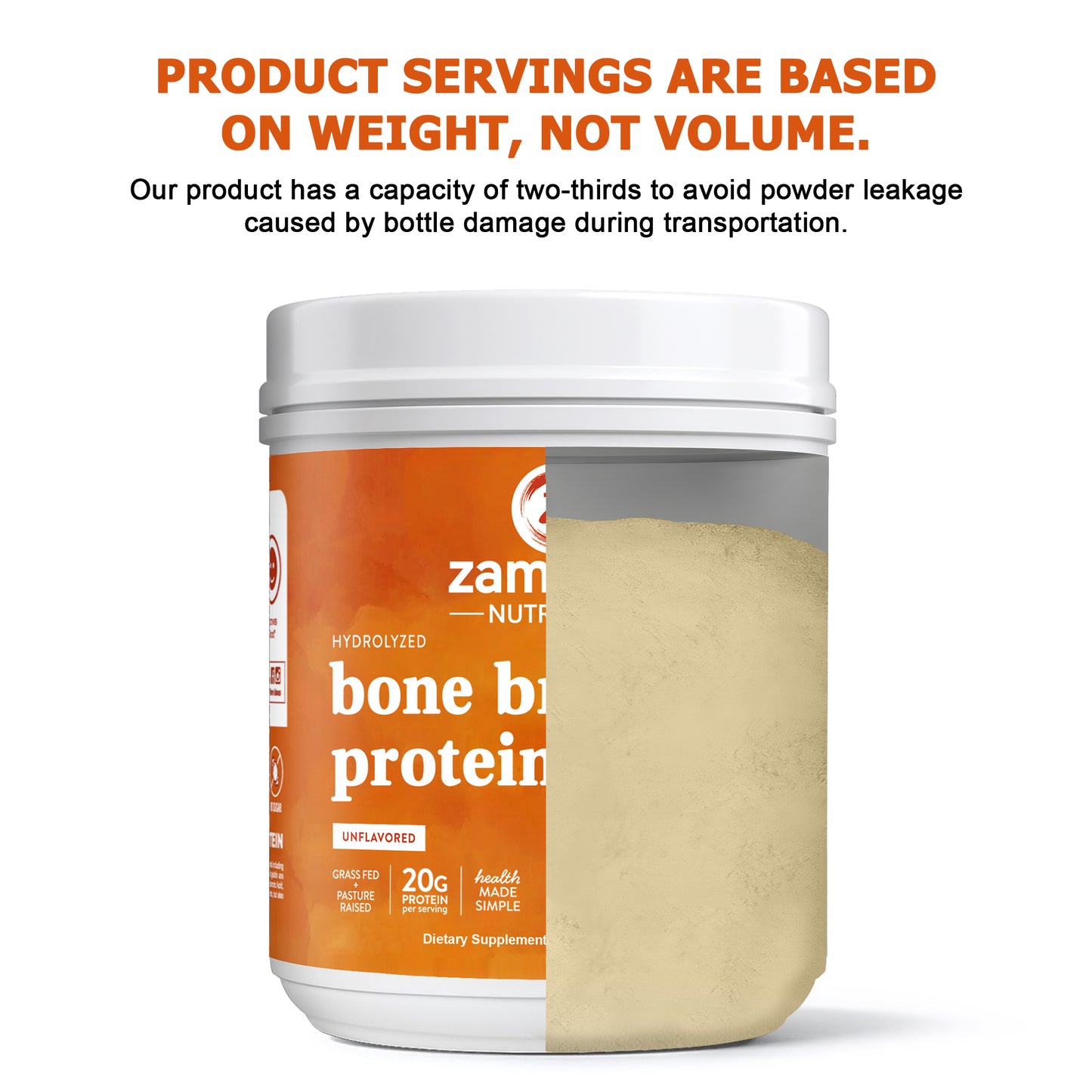 Zammex Hydrolyzed Bone Broth Protein Powder