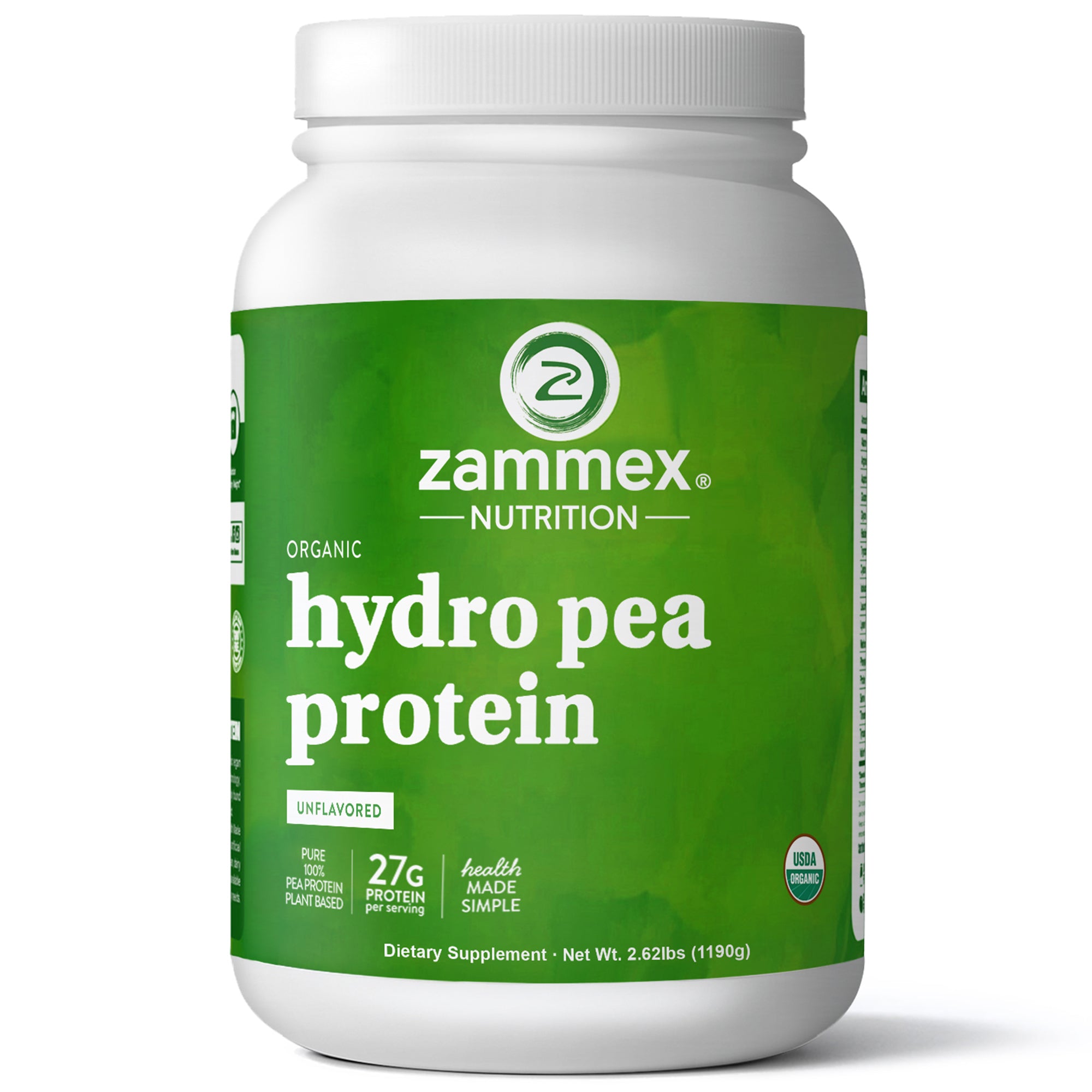 Zammex Organic Hydrolyzed Pea Protein 2.62lb – ZAMMEX