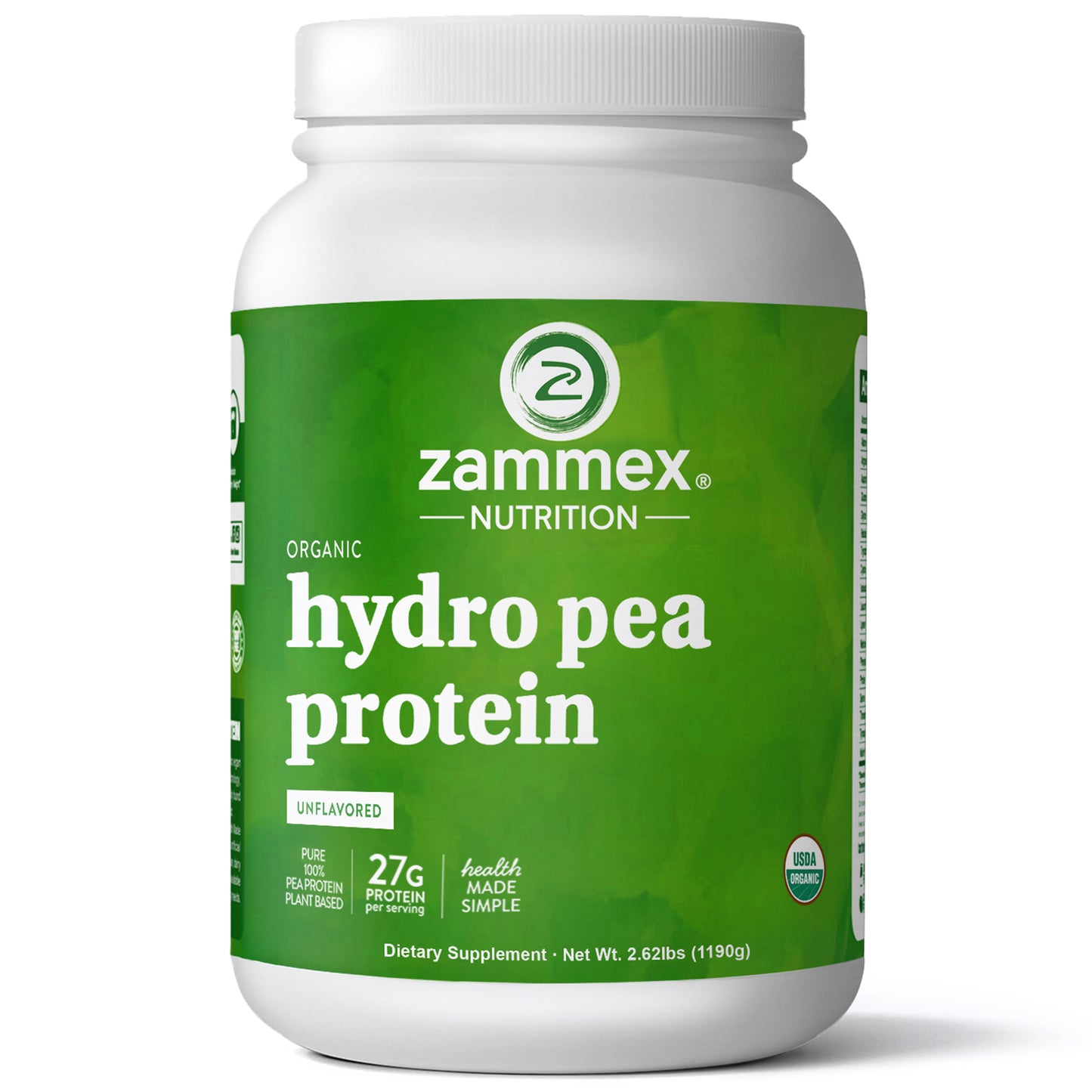 Zammex Organic Hydrolyzed Pea Protein 2.62lb