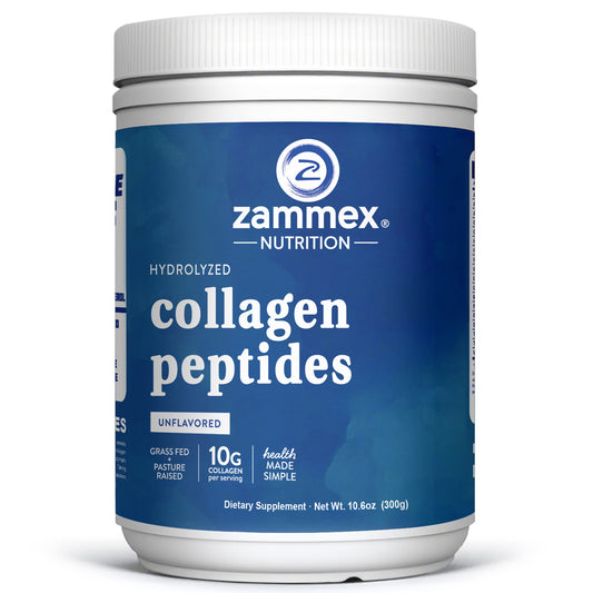Zammex Hydrolyzed Collagen Peptides Powder 10.58oz Unflavoured