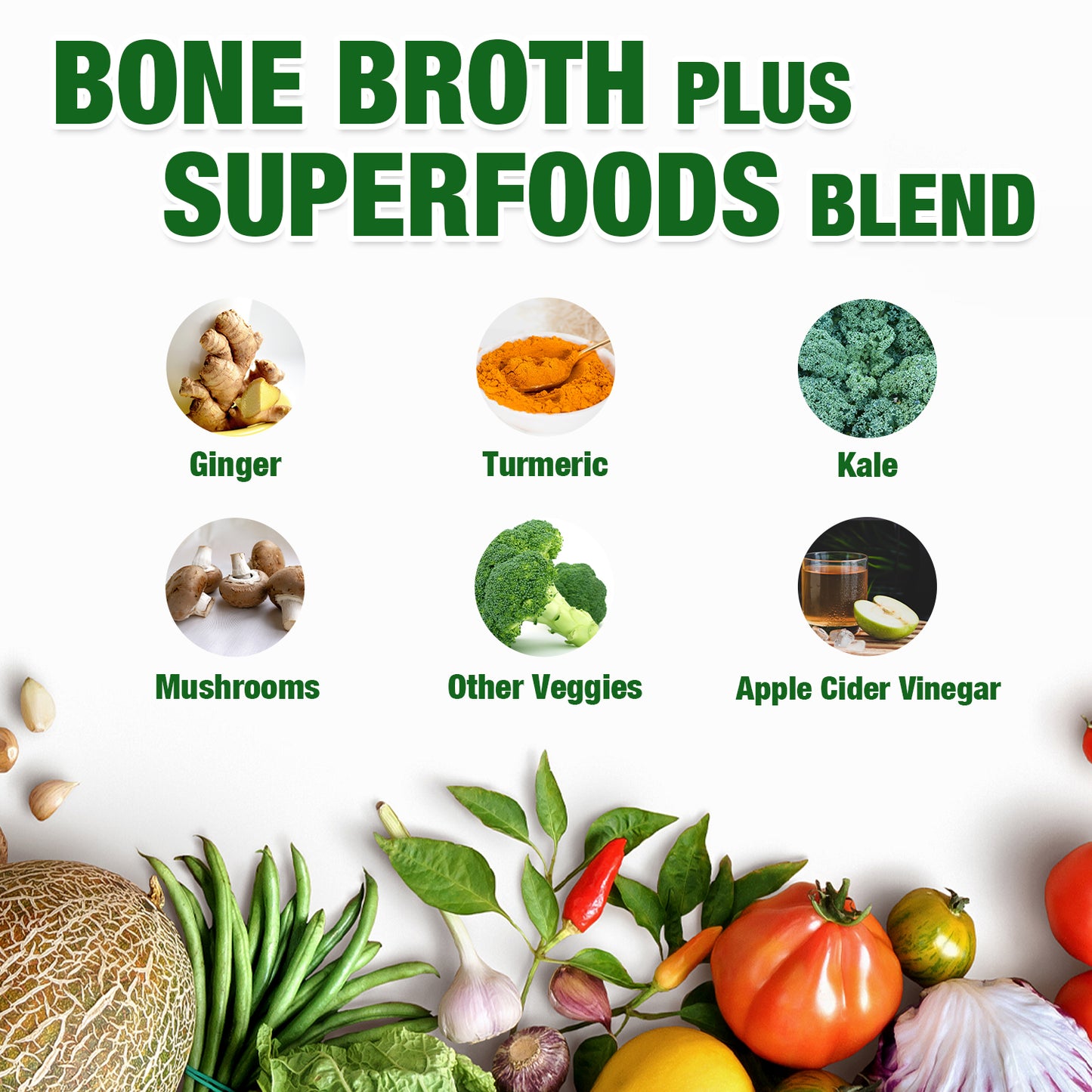 Zammex Superfood Bone Broth Protein Powder