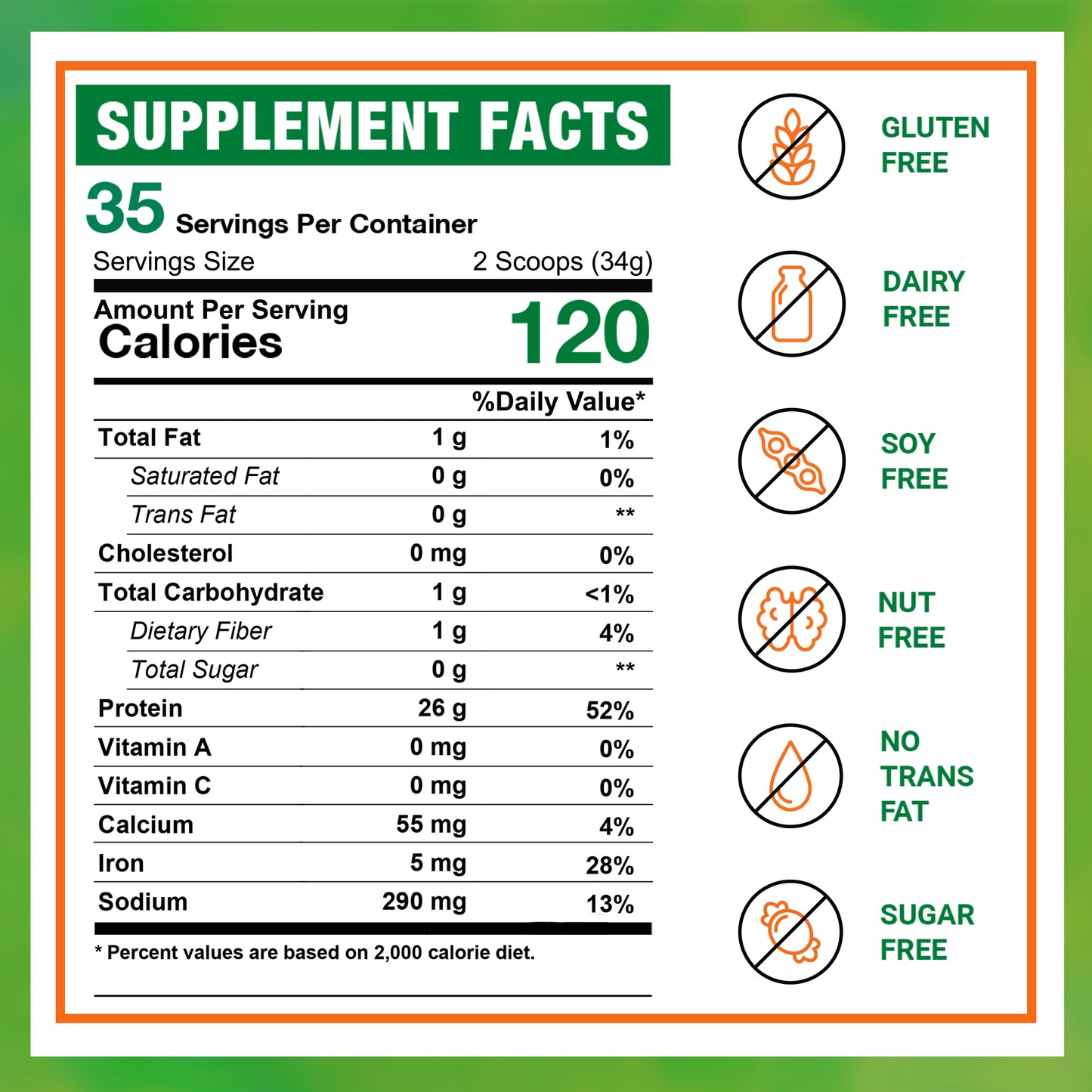 Zammex Organic Hydrolyzed Pea Protein 2.62lb