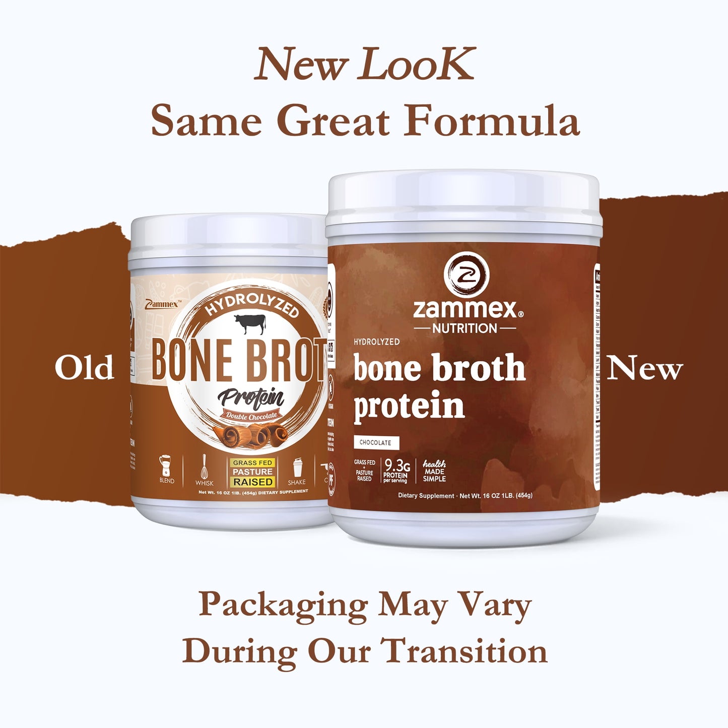 Zammex Bone Broth Protein Chocolate Flavor 1lb