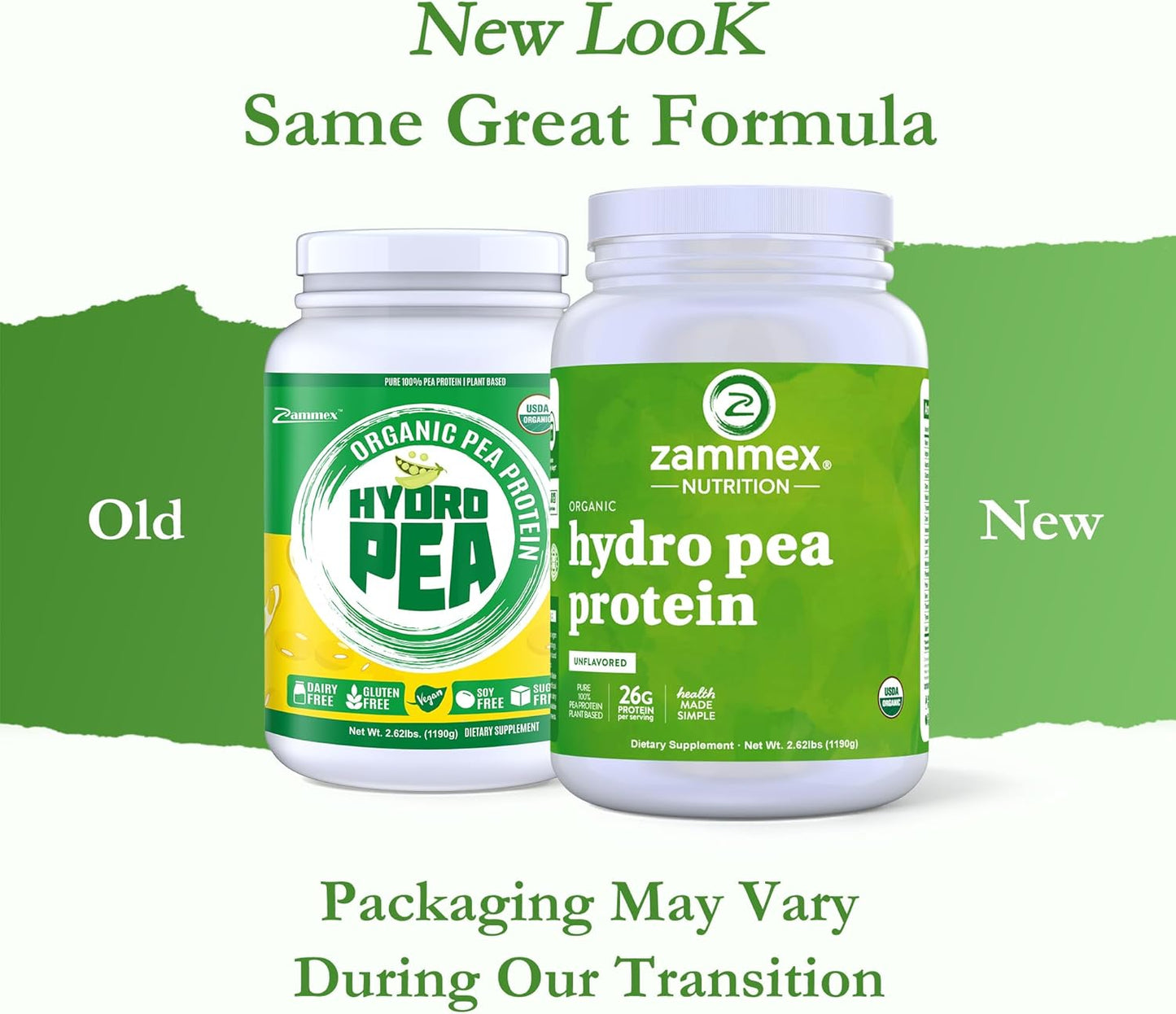 Zammex Organic Hydrolyzed Pea Protein 2.62lb