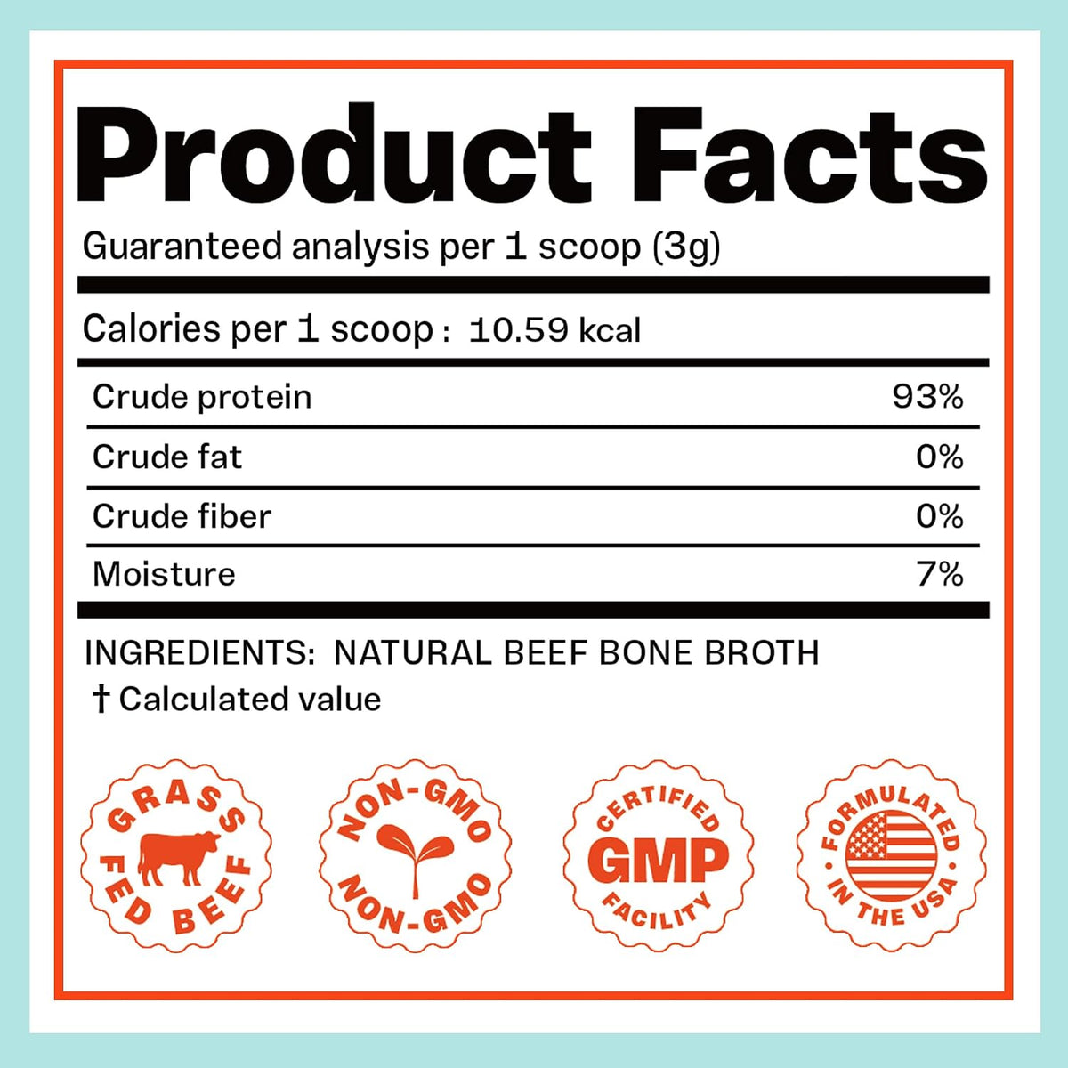 Zammex Pet Nutrition Bone Broth Powder for Dogs & Cats