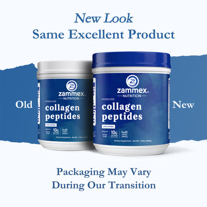 Zammex Hydrolyzed Collagen Peptides Powder 1.32lb Unflavoured