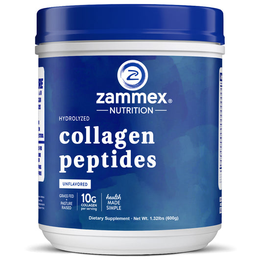 Zammex Hydrolyzed Collagen Peptides Powder 1.32lb Unflavoured