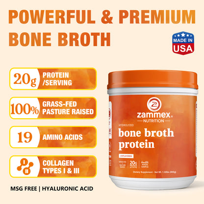 Zammex Hydrolyzed Bone Broth Protein Powder
