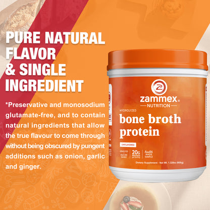 Zammex Hydrolyzed Bone Broth Protein Powder