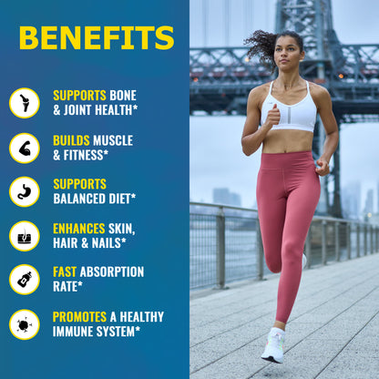 Zammex Hydrolyzed Collagen Peptides Powder 2 lbs Unflavoured