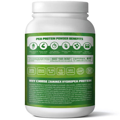 Zammex Organic Hydrolyzed Pea Protein 2.62lb