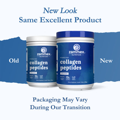 Zammex Hydrolyzed Collagen Peptides Powder 10.58oz Unflavoured
