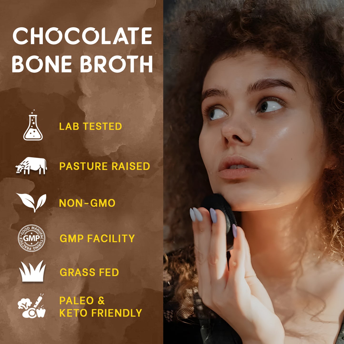 Zammex Bone Broth Protein Chocolate Flavor 1lb