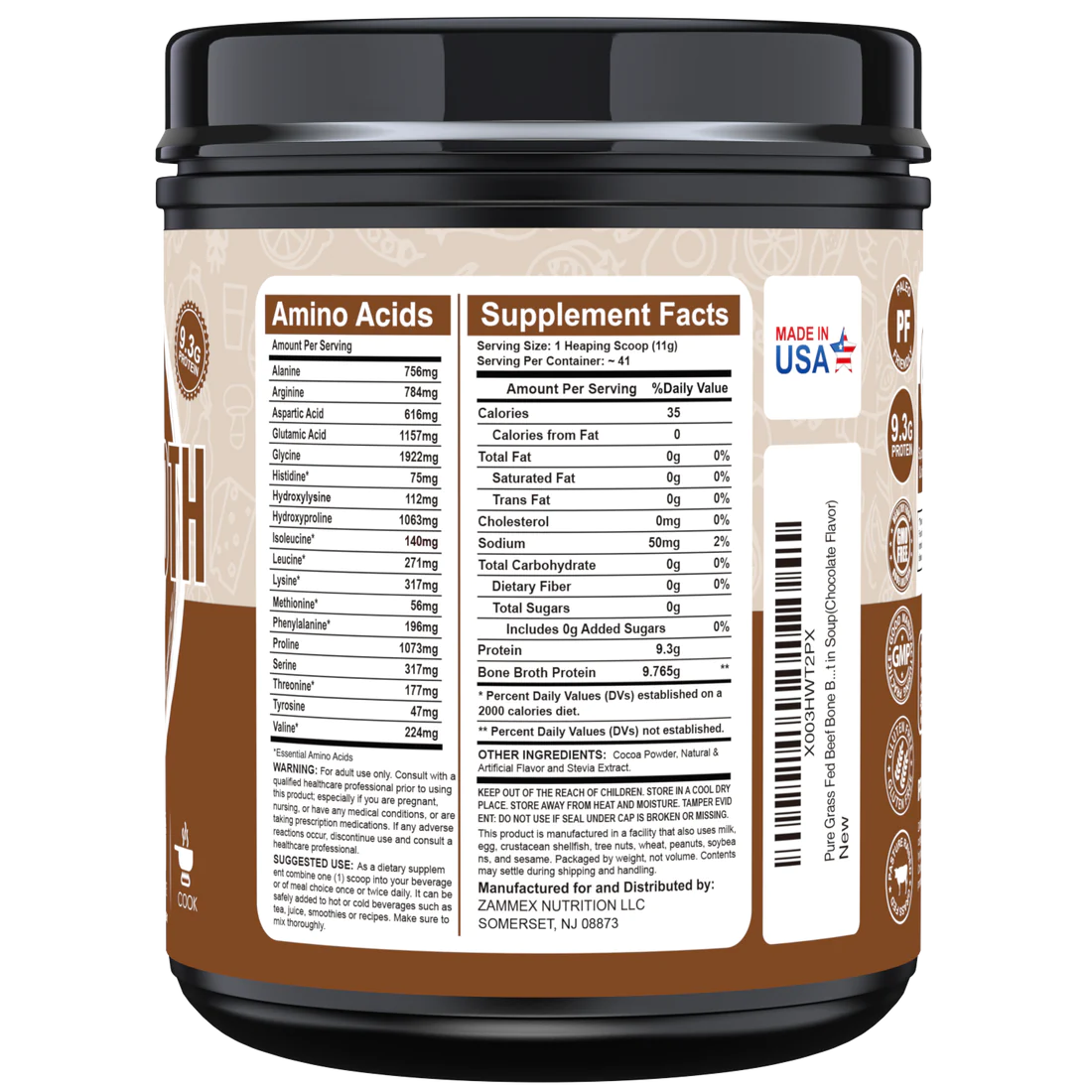 Bone Broth Protein Chocolate Flavor