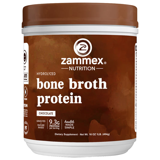 Zammex Bone Broth Protein Chocolate Flavor 1lb
