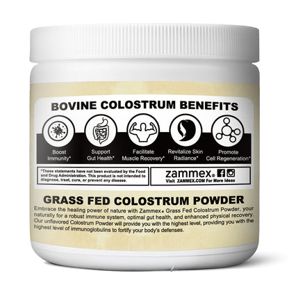 Zammex Grass-Fed Bovine Colostrum Powder