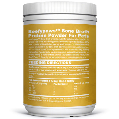 Zammex BeefyPaws Bone Broth Powder for Dogs&Cats