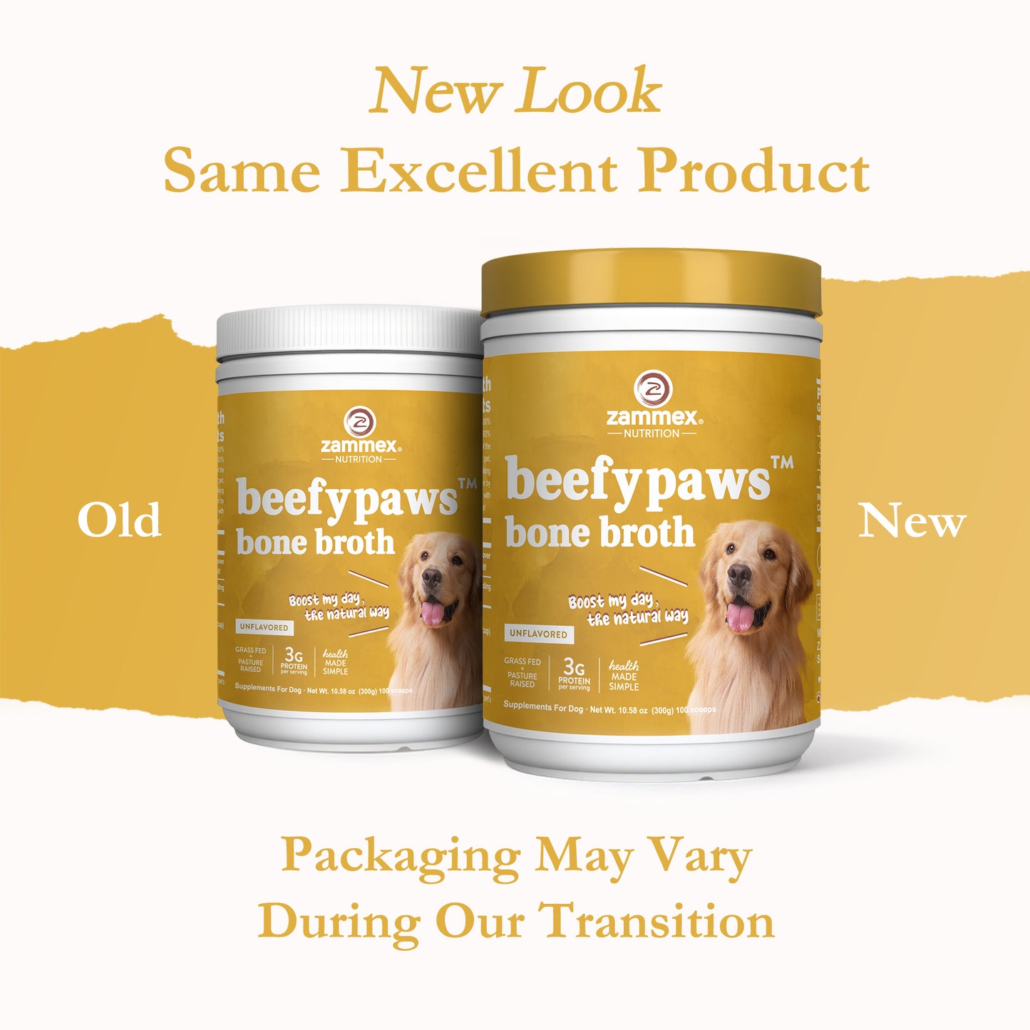 Zammex BeefyPaws Bone Broth Powder for Dogs&Cats