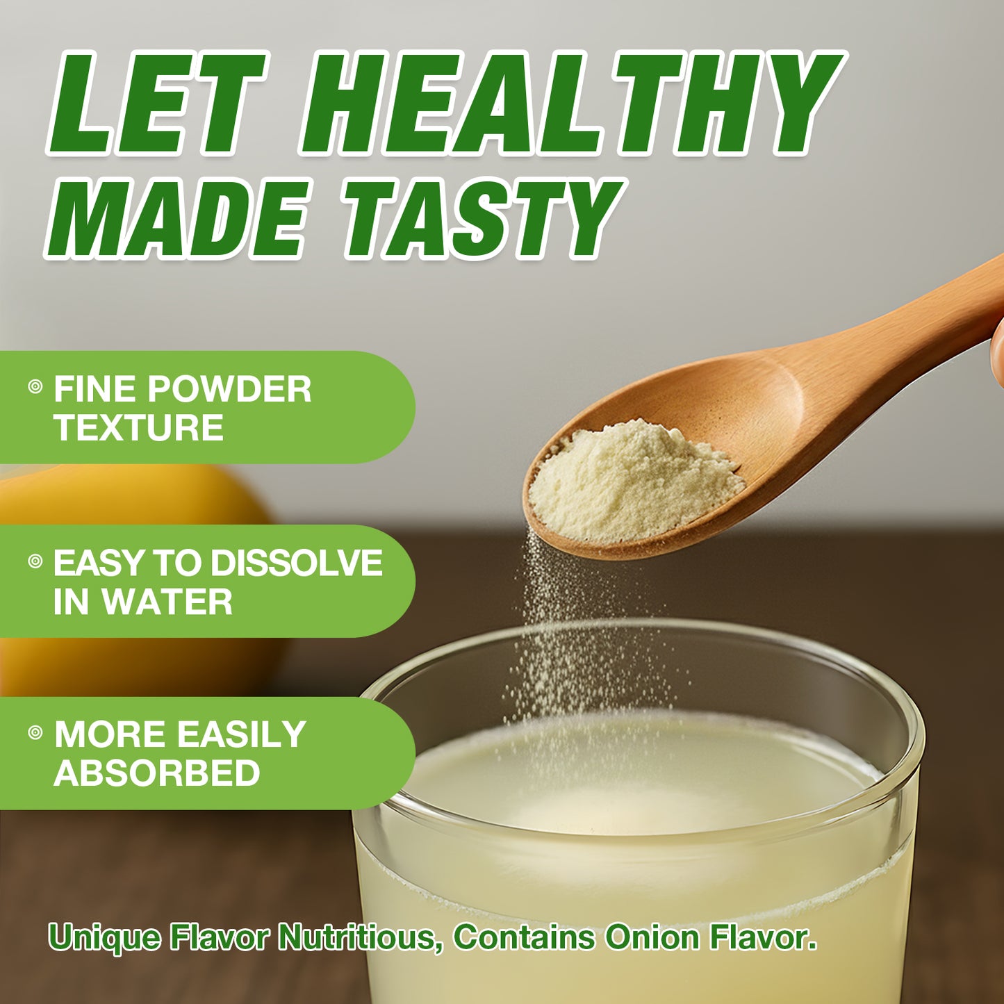 Zammex Bone Broth Protein Powder, Lemongrass Flavor