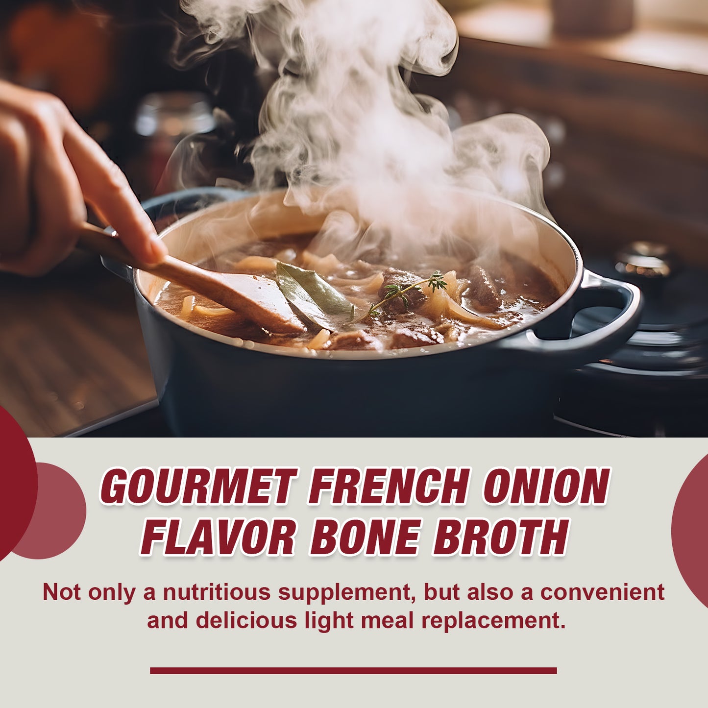 Zammex Bone Broth Protein Powder, French Onion Flavor