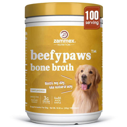 Zammex BeefyPaws Bone Broth Powder for Dogs&Cats