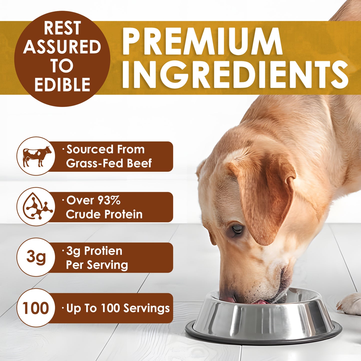Zammex BeefyPaws Bone Broth Powder for Dogs&Cats