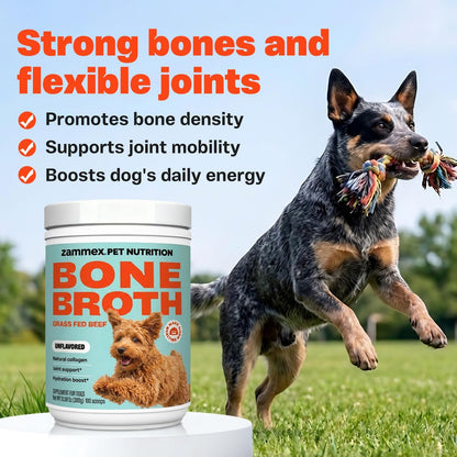 Zammex Pet Nutrition Bone Broth Powder for Dogs & Cats