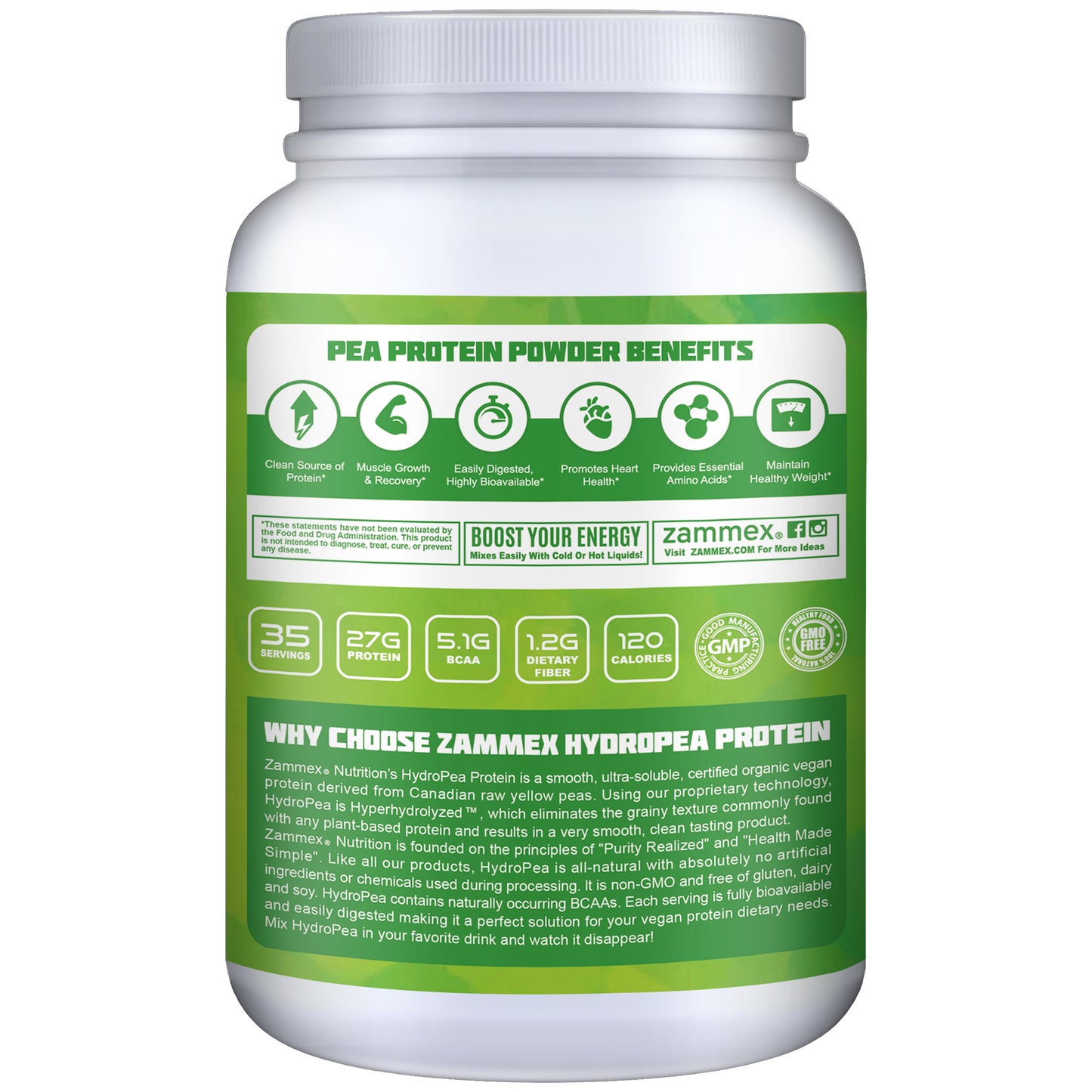 Organic Hydrolyzed Pea Protein-2.62lb