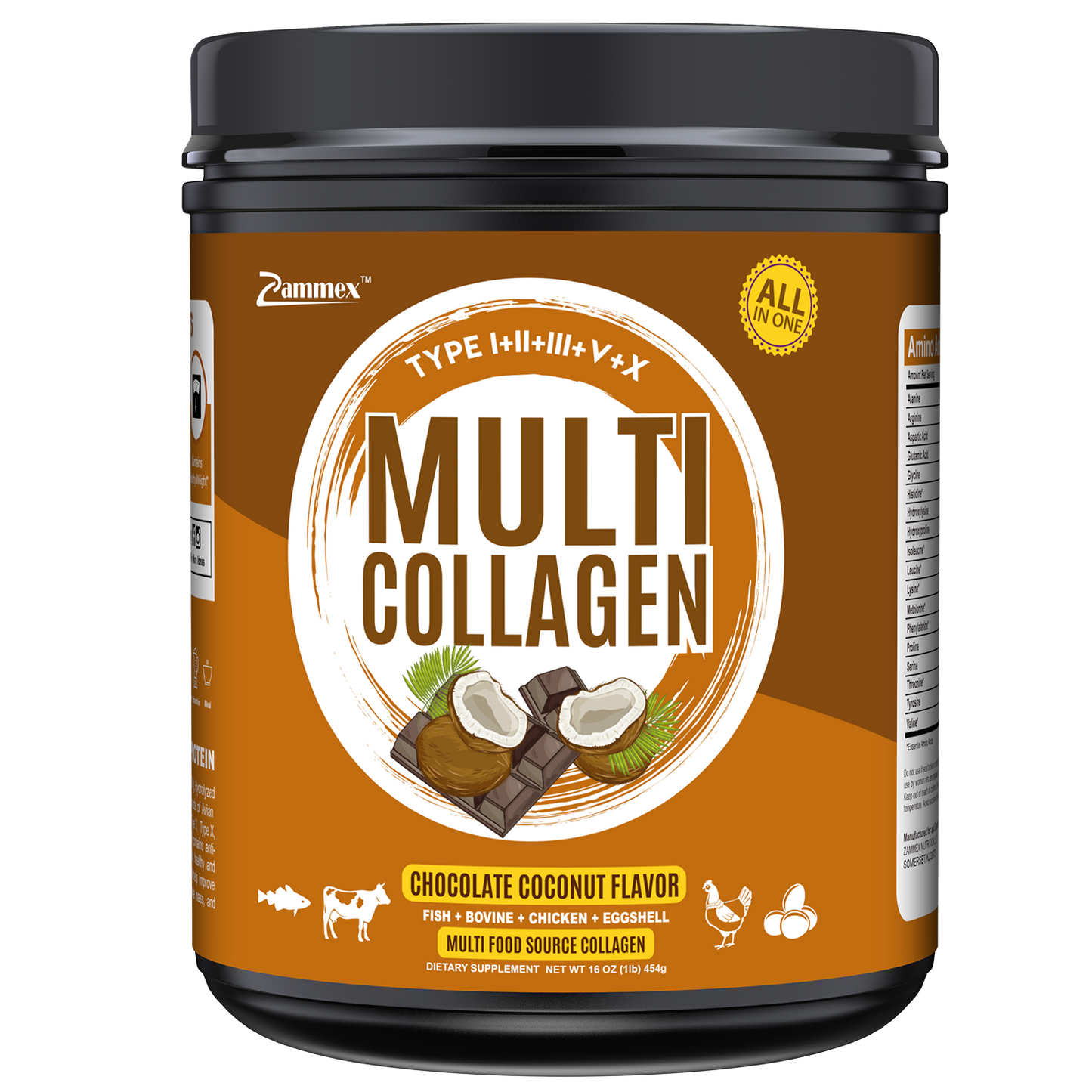 Multi Collagen Chocolate Coconut flavor