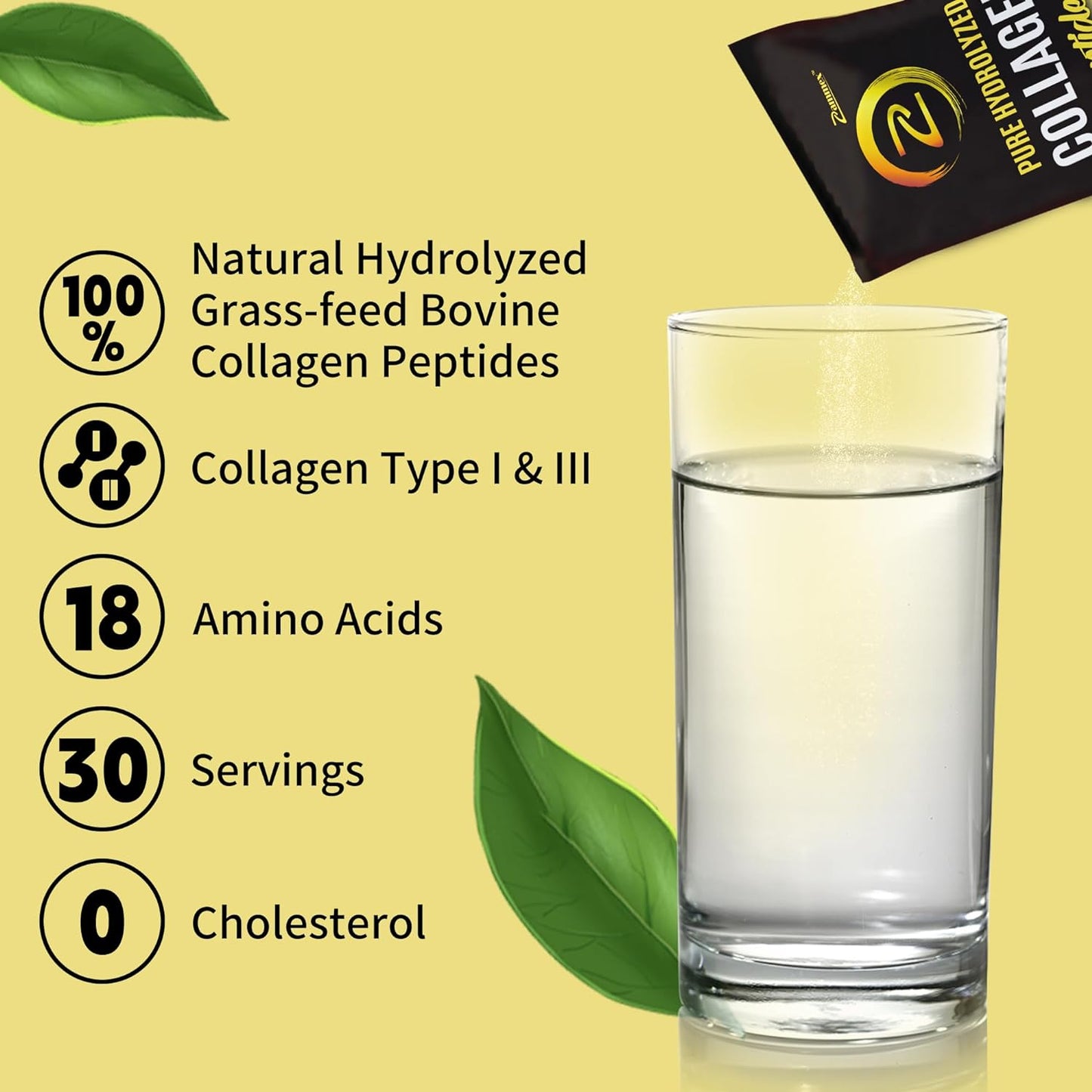 Athlete using Zammex Collagen Peptides Powder post-workout to support muscle recovery and joint strength.