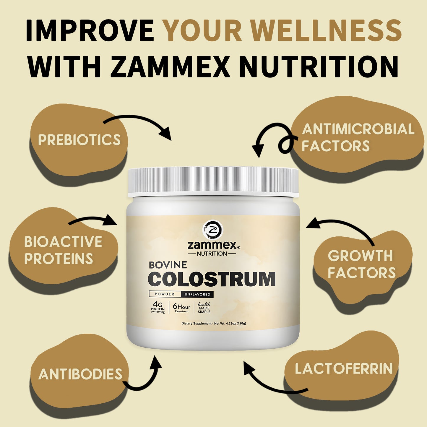 Athlete using Zammex Grass-Fed Bovine Colostrum Powder to support muscle recovery, endurance, and vitality.